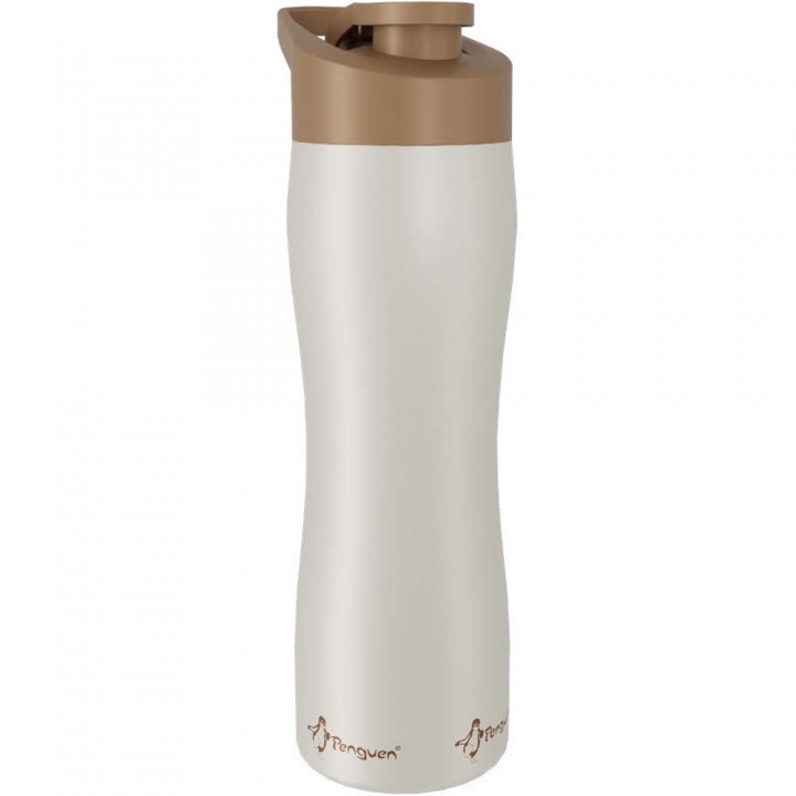 Logo Baskılı Beyaz Çelik Termos 750 ml